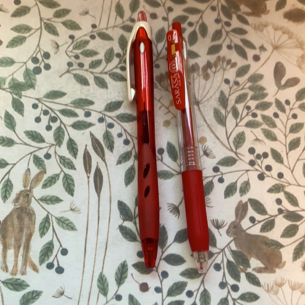 Red pens